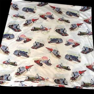 RARE Pottery Barn Kids Thomas Train&Friends Full/Queen Duvet Cover Org Cotton
